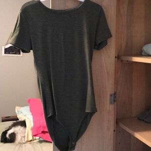Olive green body suit